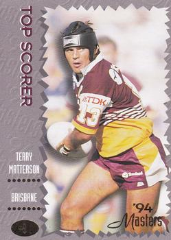 1994 Dynamic NSW Rugby League '94 Masters #9 Terry Matterson Front